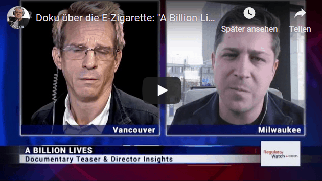 Docu about the e-cigarette: "A Billion Lives"
